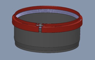 Muffe mit LD-Ring DN250